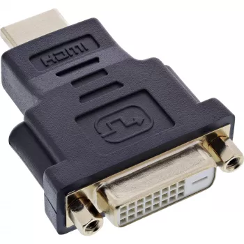 InLine HDMI naar DVI adapter stekker / 24+1 bus verguld, 4K2K