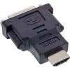 InLine HDMI naar DVI adapter stekker / 24+1 bus verguld, 4K2K