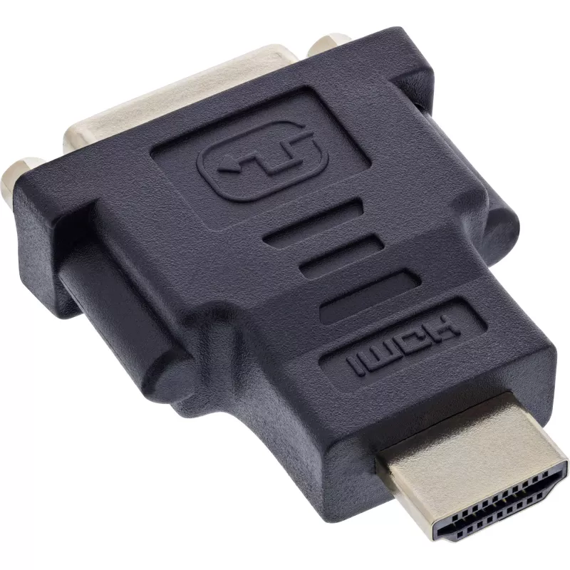 InLine HDMI naar DVI adapter stekker / 24+1 bus verguld, 4K2K