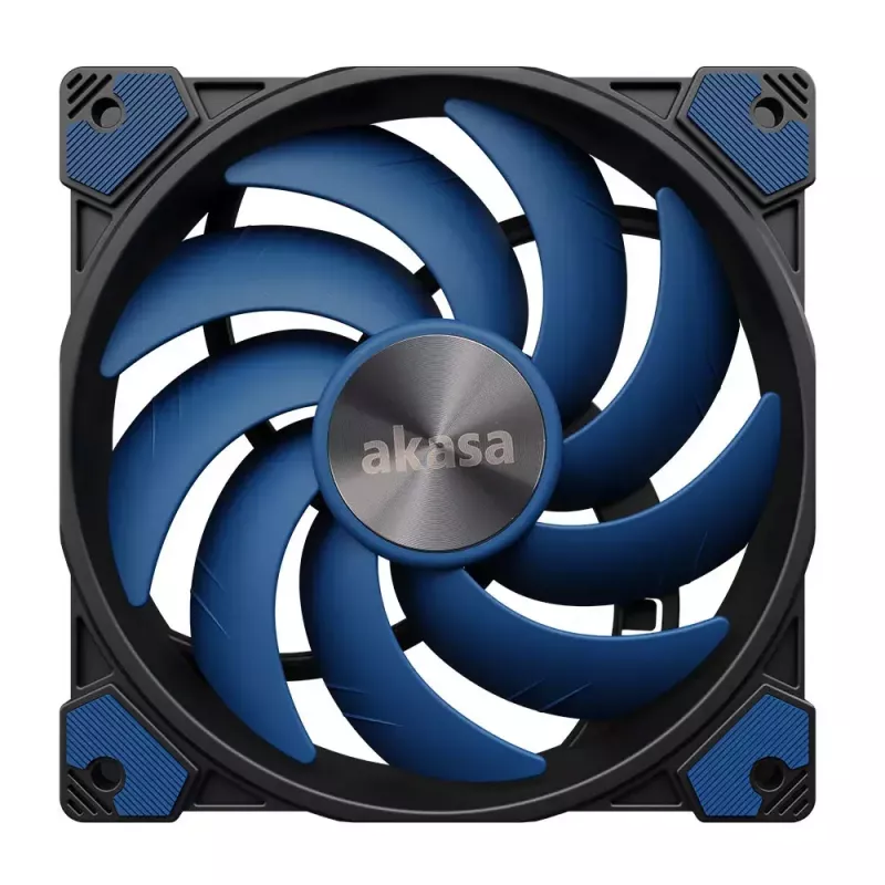 Ventilator Akasa ALUCIA SC processorkoeler 14 cm zwart blauw hydrodynamisch glijlager