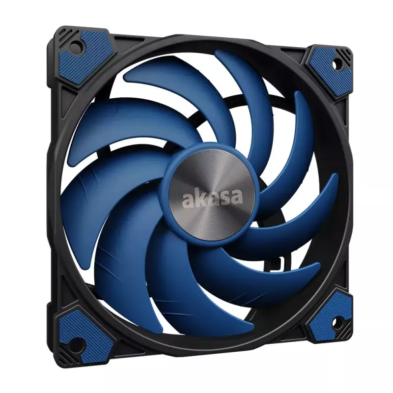 Ventilator Akasa ALUCIA SC processorkoeler 14 cm zwart blauw hydrodynamisch glijlager