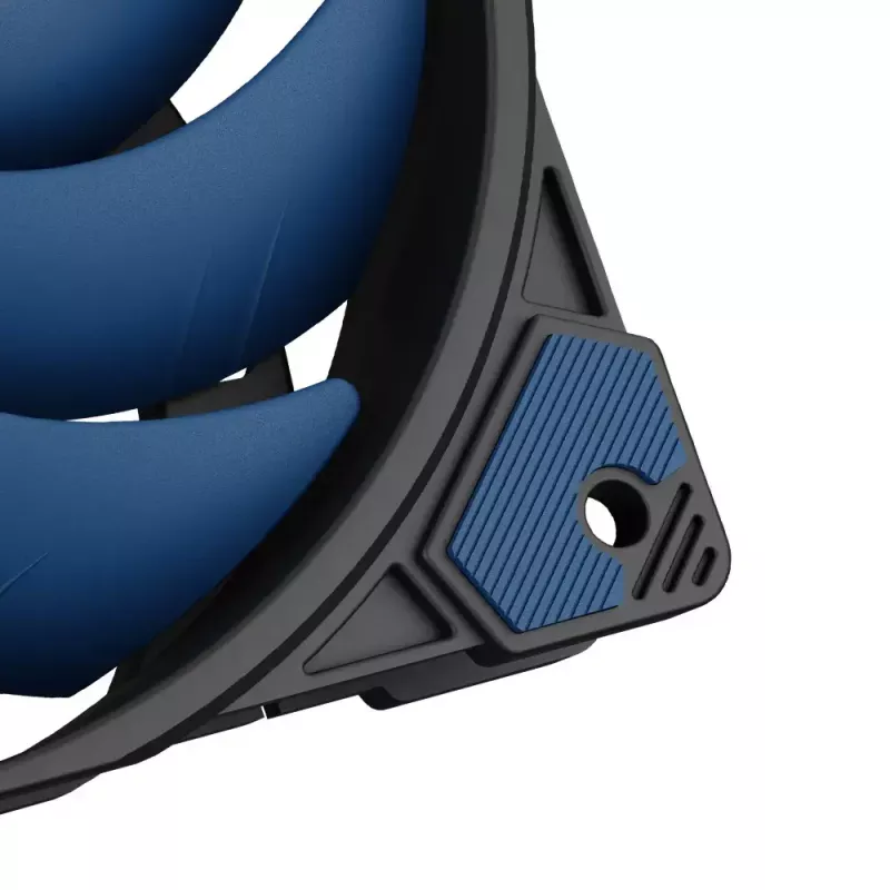 Ventilator Akasa ALUCIA SC processorkoeler 14 cm zwart blauw hydrodynamisch glijlager