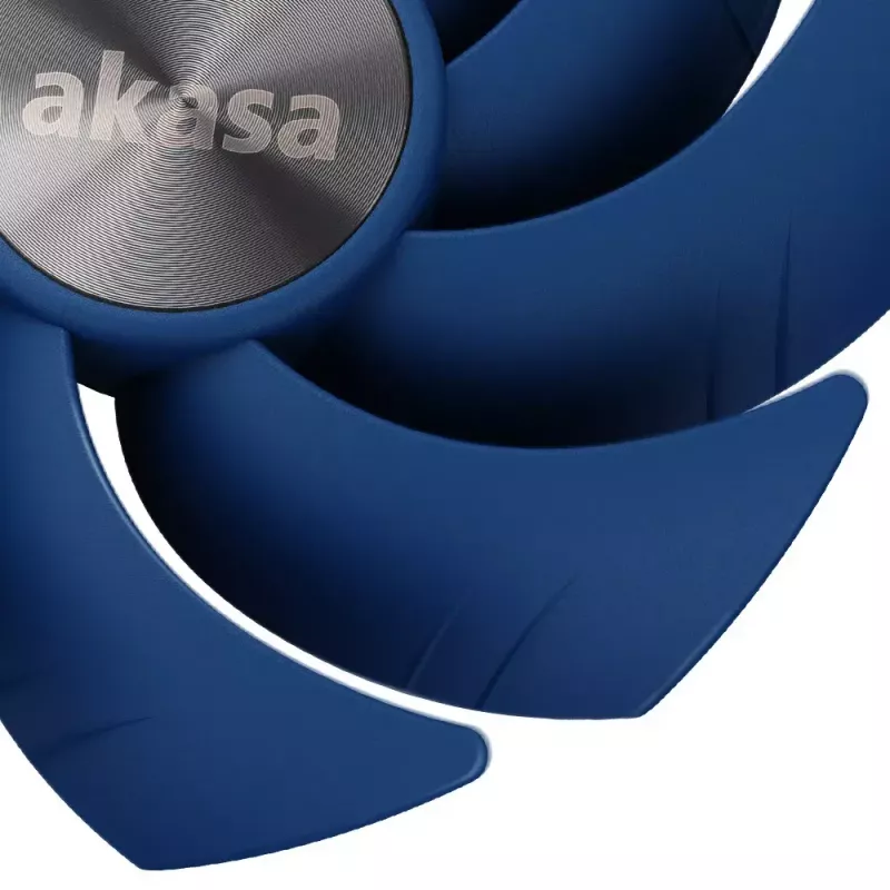 Ventilator Akasa ALUCIA SC processorkoeler 14 cm zwart blauw hydrodynamisch glijlager