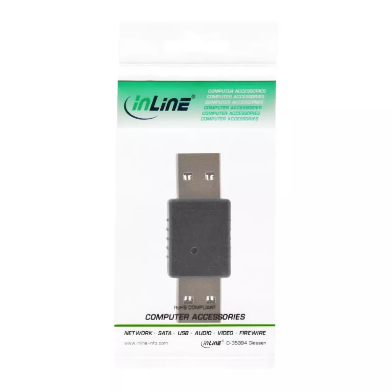 USB 3.0-adapter Type-A stekker / Type-A stekker InLine 35300T