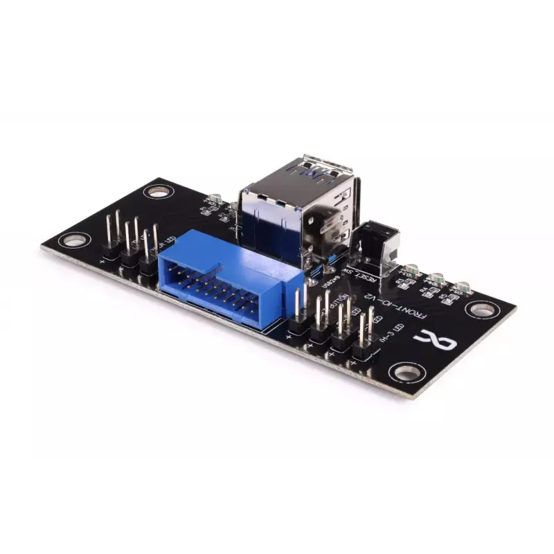 Alphacool ES front-I/O-paneel met USB 3.0 en kabelset voor servercases (25057)