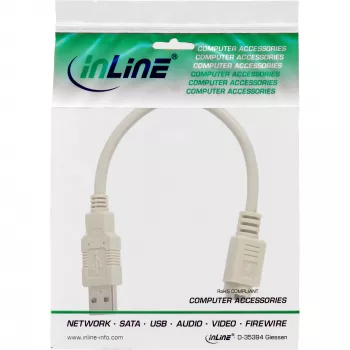 USB-adapterkabel USB Type-A stekker / PS/2 bus InLine 33102