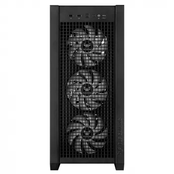 PC-behuizing ASUS TUF Gaming GT302 ARGB Midi Tower zwart — gehard glas, 3x140mm front + 1x140mm achter, USB-C