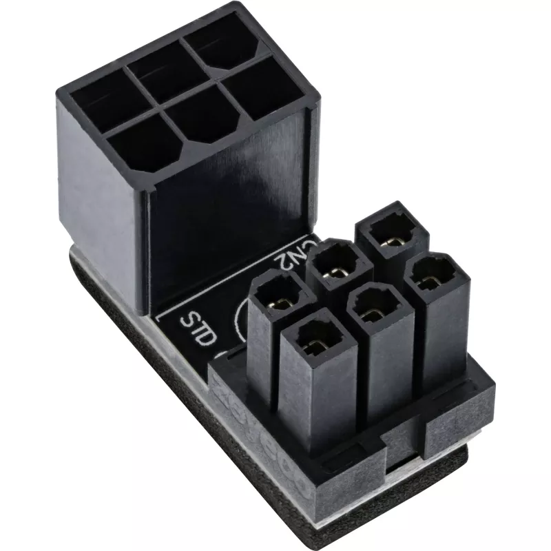 InLine Power-adapter intern 180° ATX 6-pins stekker bus zwart 26636E