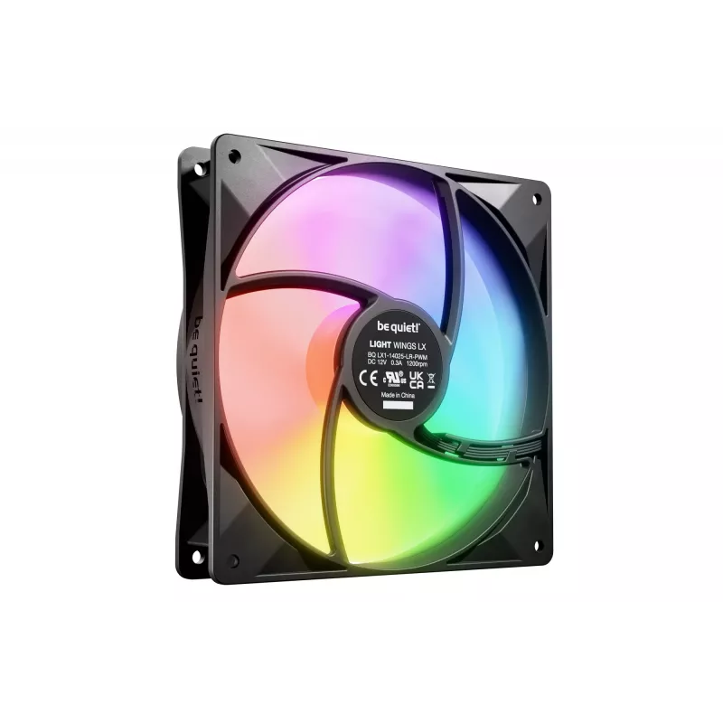 be quiet! LIGHT WINGS LX 140mm PWM behuizingsventilator 14 cm zwart 1 st.