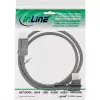 InLine DisplayPort 1.4-kabel, 8K4K, haaks, zwart/goud, 5 m
