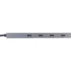 InLine USB 3.2 Gen.2 hub (10 Gb/s), 4 poorten USB-C, OTG, aluminium behuizing