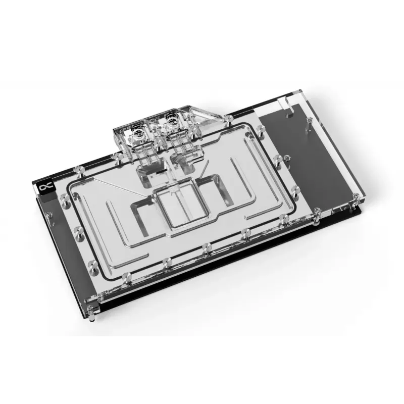 Waterblok + backplate Alphacool Eisblock Aurora acryl aluminium koper transparant