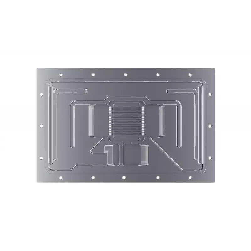 Waterblok + backplate Alphacool Eisblock Aurora acryl aluminium koper transparant