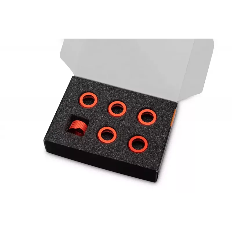 Compressiering EK Water Blocks aluminium rood 6 stuks