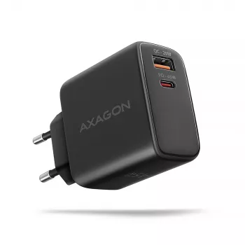 Oplader Axagon ACU-PQ45 QC 3.0 4.0 AFC FCP PPS PD 45W zwart