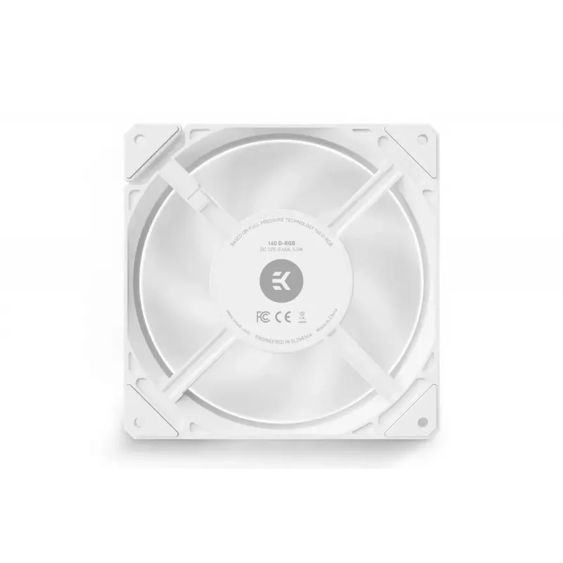 Ventilatormodule EKWB wit 12 V ventilatormodule voor pc-koeling