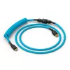 Spiraalkabel USB GLORIOUS GMMK Electric Blue — afneembare toetsenbordkabel, haakse stekkers