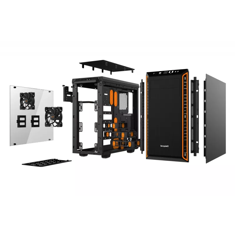 be quiet Pure Base 600 Window midi tower zwart, oranje
