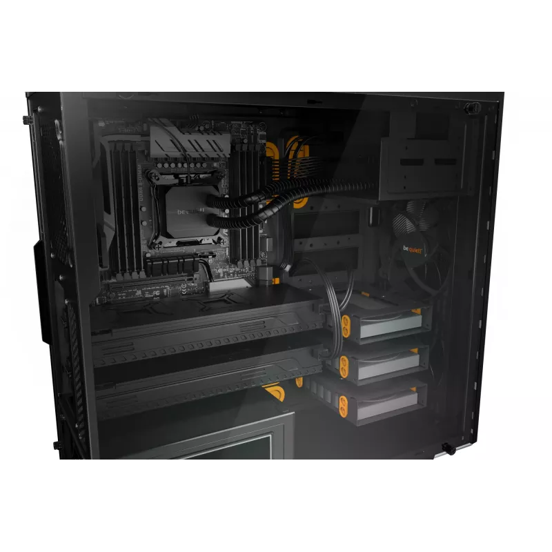 be quiet Pure Base 600 Window midi tower zwart, oranje