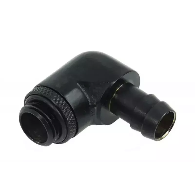 Fitting Alphacool 17136 messing zwart 35 mm breedte 17 mm diepte 29 mm hoogte