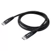 USB-kabel Akasa AK-CBUB54-10BK 1 m USB-C zwart