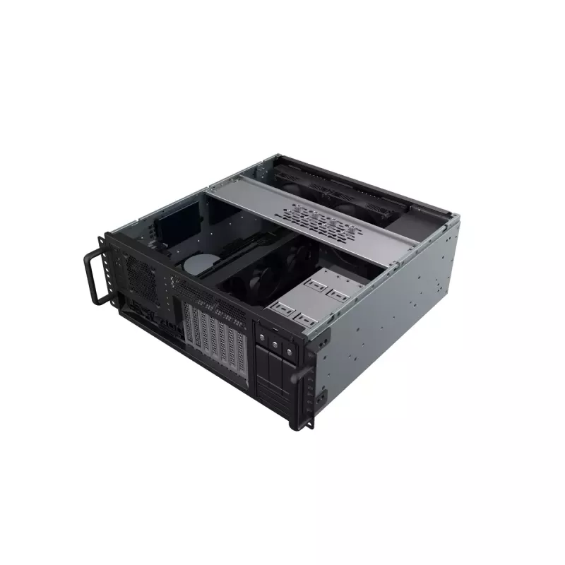 Serverrack Silverstone RM46-502-I Zwart ATX 1x80mm-ventilator