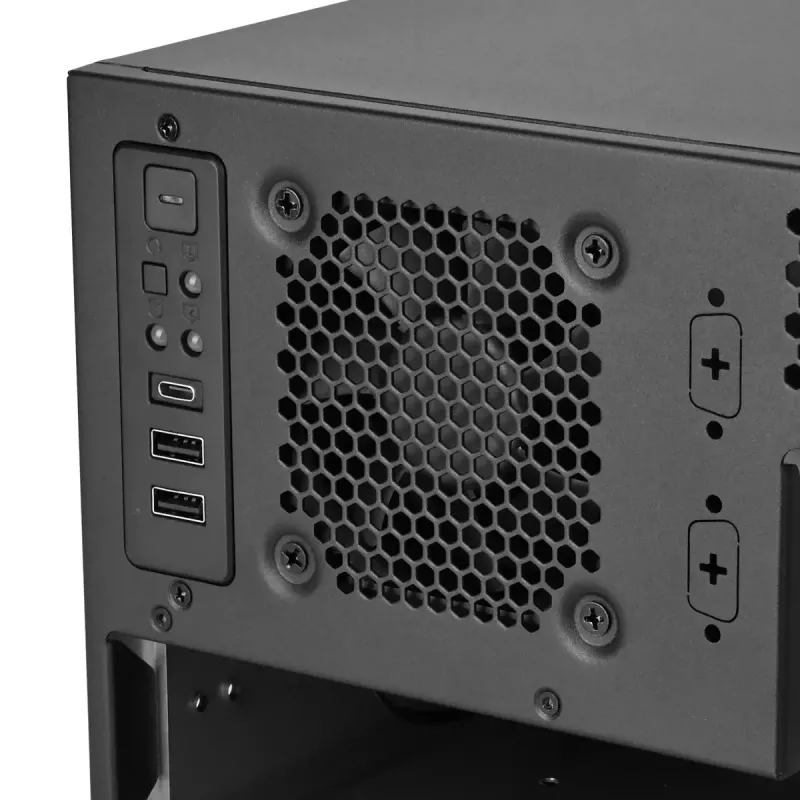Serverrack Silverstone RM46-502-I Zwart ATX 1x80mm-ventilator