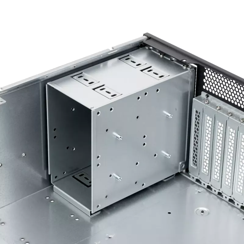 Serverrack Silverstone RM46-502-I Zwart ATX 1x80mm-ventilator