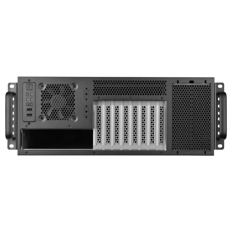 Serverrack Silverstone RM46-502-I Zwart ATX 1x80mm-ventilator