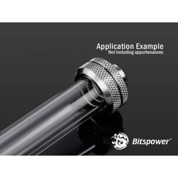 Bitspower BP-NCPLT16-L500 PETG-verbindingsbuis None Chamfer, 16/12 mm, 50 cm, Transparant
