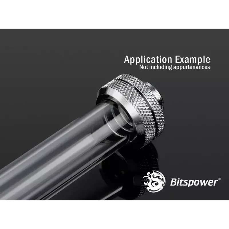 Bitspower BP-NCPLT16-L500 PETG-verbindingsbuis None Chamfer, 16/12 mm, 50 cm, Transparant