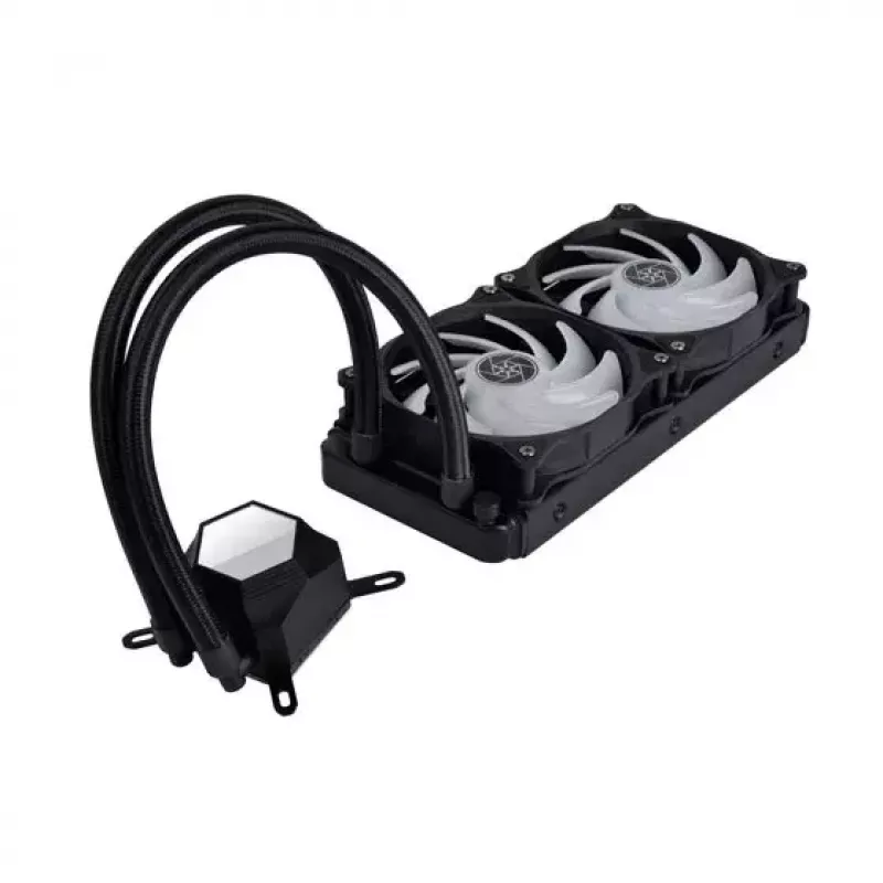All-in-one vloeistofkoeler Silverstone PF240-ARGB 12 cm zwart