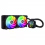 All-in-one vloeistofkoeler Silverstone PF240-ARGB 12 cm zwart