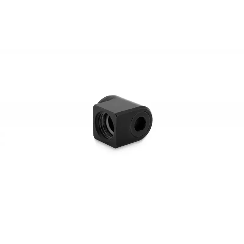 EK Water Blocks EK-Torque Micro adapter 90° G1/4 buitendraad naar G1/4 binnendraad, draaibaar, zwart
