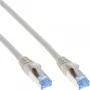 InLine patchkabel S/FTP PiMF Cat.6A halogeenvrij 500MHz grijs 15m