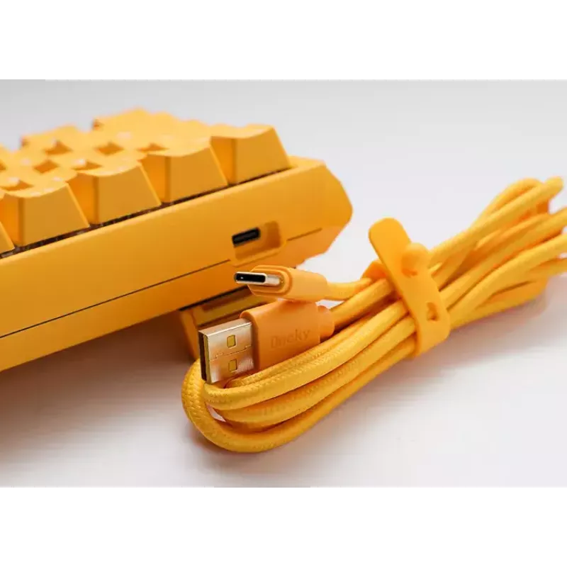 Ducky One 3 geel Mini toetsenbord gaming USB Duits mechanisch RGB
