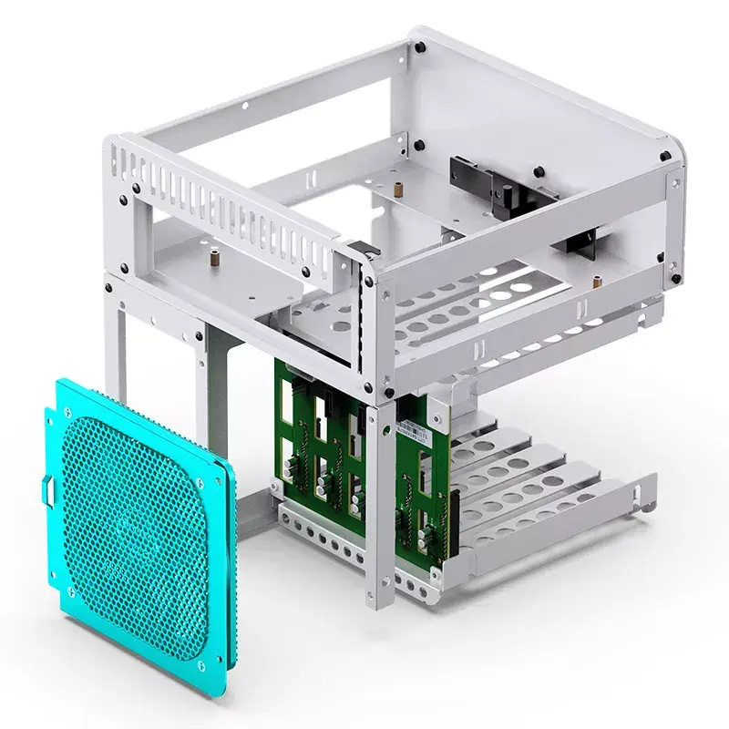 Jonsbo N2 Mini-ITX NAS-behuizing, kubus, aluminium/staal, wit