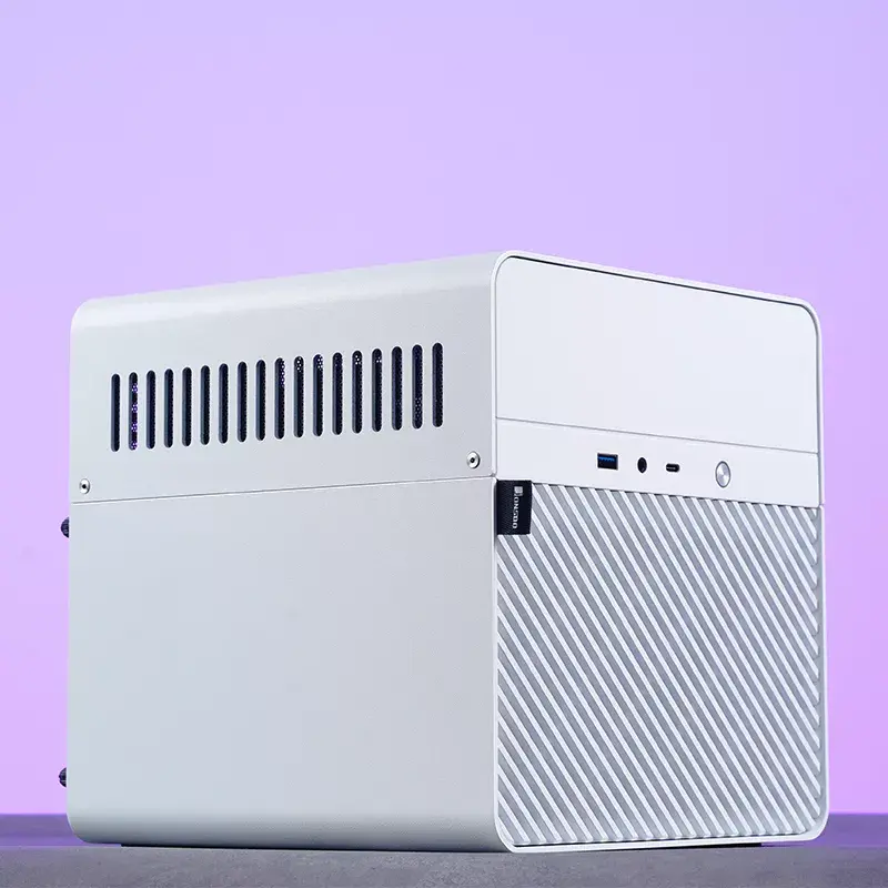 Jonsbo N2 Mini-ITX NAS-behuizing, kubus, aluminium/staal, wit