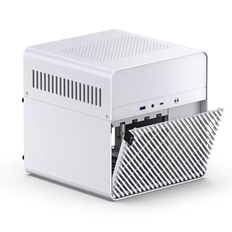 Jonsbo N2 Mini-ITX NAS-behuizing, kubus, aluminium/staal, wit