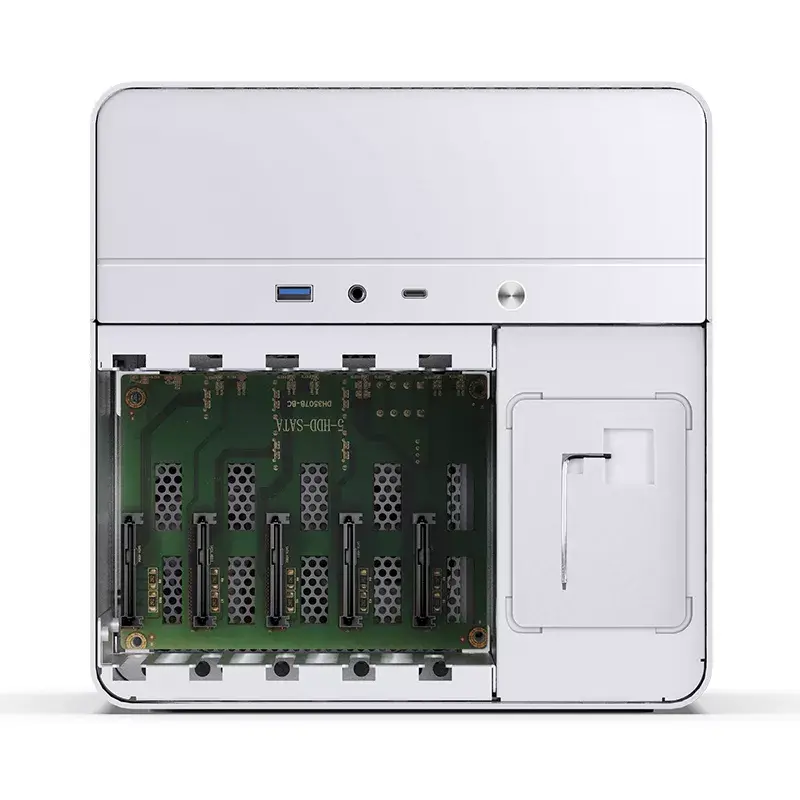 Jonsbo N2 Mini-ITX NAS-behuizing, kubus, aluminium/staal, wit