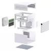 Jonsbo N2 Mini-ITX NAS-behuizing, kubus, aluminium/staal, wit