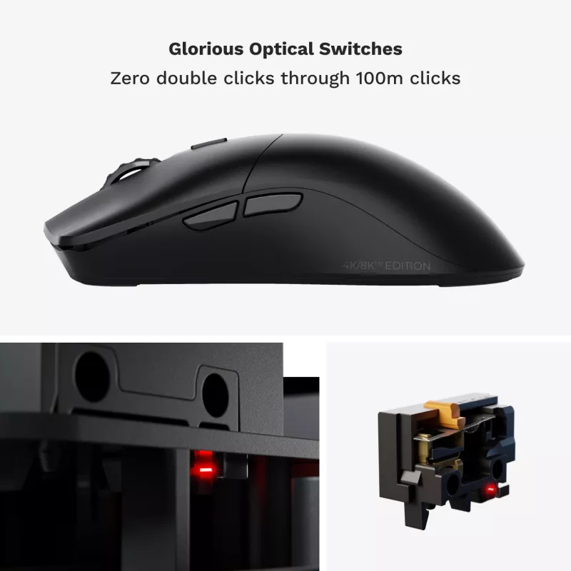 Glorious Gaming Glorious Model O 2 PRO Wireless - 1K polling - zwart