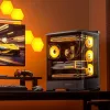 Computerbehuizing Jonsbo D400 midi tower ATX tempered glass – zwart