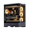 Computerbehuizing Jonsbo D400 midi tower ATX tempered glass – zwart