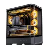 Computerbehuizing Jonsbo D400 midi tower ATX tempered glass – zwart