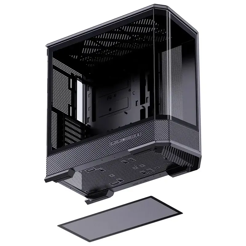 Computerbehuizing Jonsbo D400 midi tower ATX tempered glass – zwart