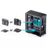 Computerbehuizing Jonsbo D400 midi tower ATX tempered glass – zwart