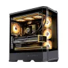 Computerbehuizing Jonsbo D400 midi tower ATX tempered glass – zwart