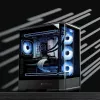 Computerbehuizing Jonsbo D400 midi tower ATX tempered glass – zwart