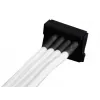 SilverStone SST-PP07-BTSW 4-pins Molex naar 4x SATA-voedingsverlengkabel, 0,3 m, wit